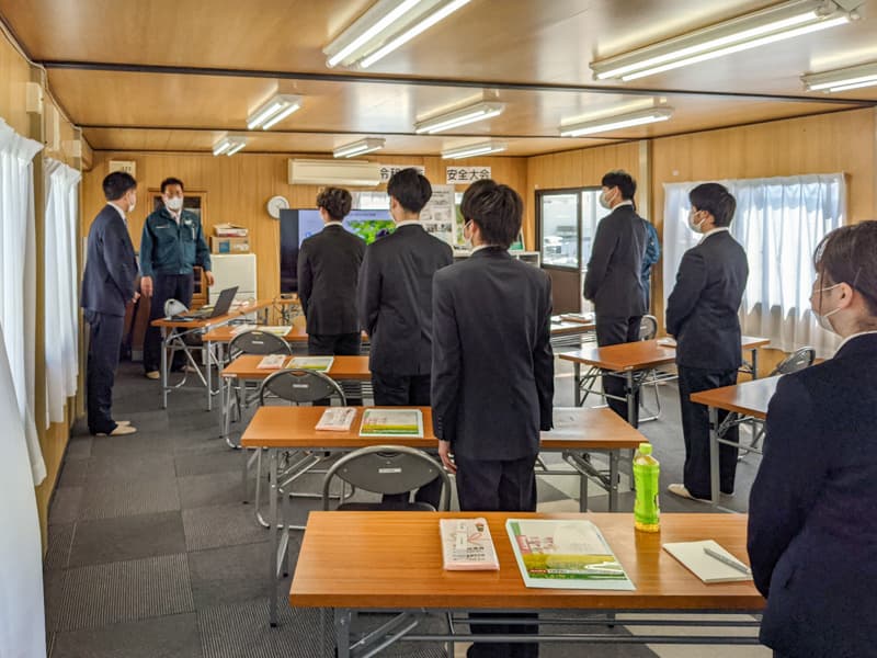 新入社員研修の受け入れ
